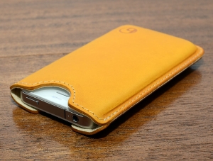 iPhone leather case